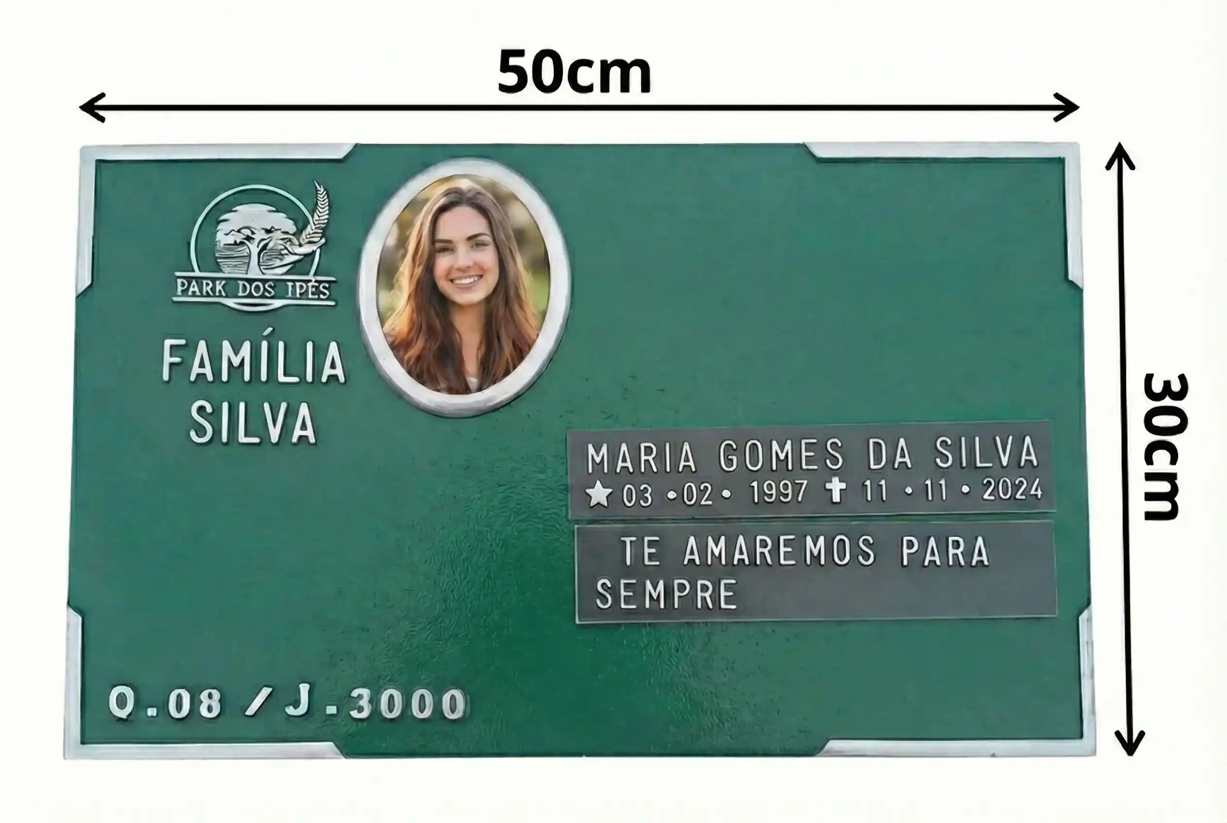 Exemplo de Placa Padronizada